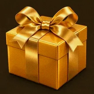 Wrapped gift box — Golden Crown